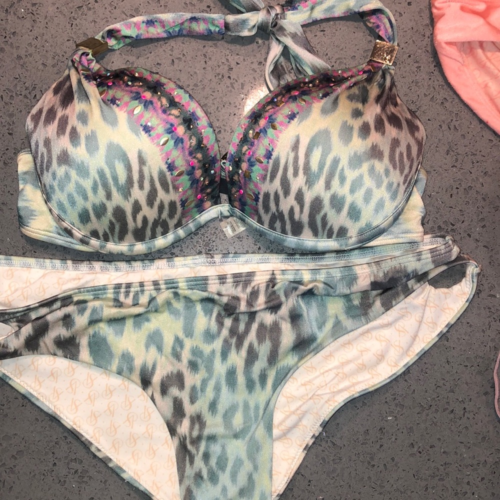 VS Blue Leopard swimsuit